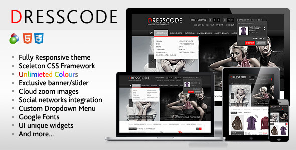 Dresscode - Responsive osCommerce Theme - osCommerce eCommerce