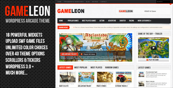gameleon-wordpress-arcade-theme