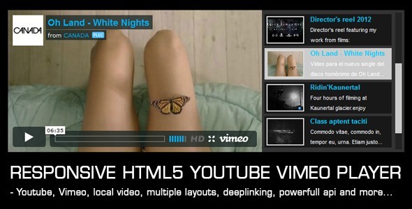 Responsive Video Gallery HTML5 Youtube Vimeo - CodeCanyon Item for Sale