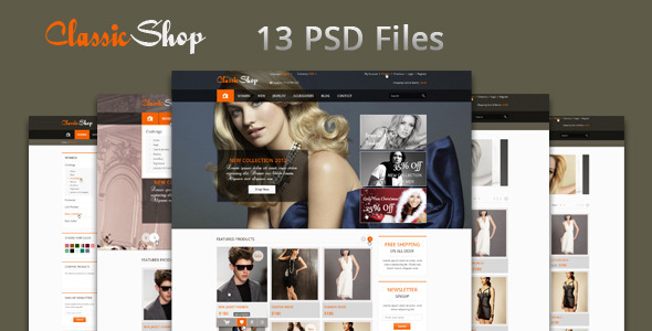 The Online Shop - PSD Templates - Retail PSD Templates