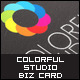 Colorful Studio Business Card - GraphicRiver Item for Sale
