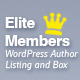 Elite Members - WordPress Author Listing and Box - CodeCanyon Item for Sale