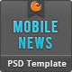 Mobile News PSD - ThemeForest Item for Sale