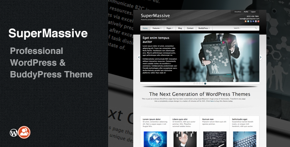 SuperMassive: Professional WordPress/BuddyPress Theme - BuddyPress WordPress