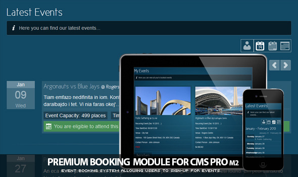 Booking Module for CMS pro m2