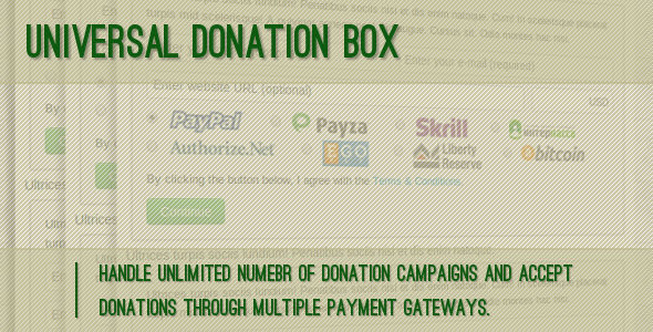 Universal Donation Box - CodeCanyon Item for Sale