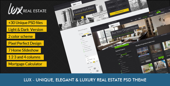 Luxury Real Estate | PSD Theme - Business Corporate