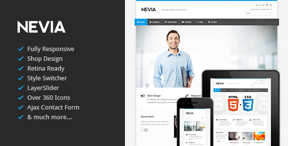 Nevia - Responsive HTML5 Template - Business Corporate