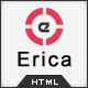 Erica - Jquery Single Page Website Template - ThemeForest Item for Sale