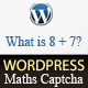 WordPress Maths Captcha Protection - CodeCanyon Item for Sale