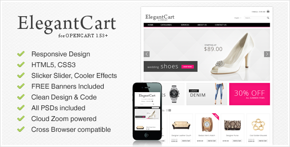 ElegantCart - A Premium, Responsive OpenCart Theme - Shopping OpenCart