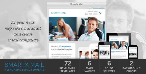 Smartx Mail - Responsive Email Template - Newsletters Email Templates