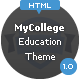 My College - Responsive Education HTML Template - ThemeForest Item for Sale