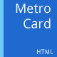 Metro Card - Minimal, Responsive vCard Template - ThemeForest Item for Sale