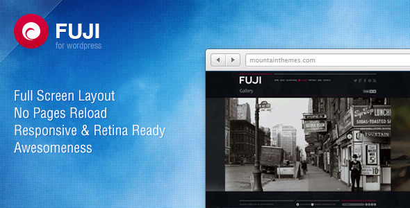 Fuji - Full Screen, Responsive & Retina Ready - Experimental Creative
