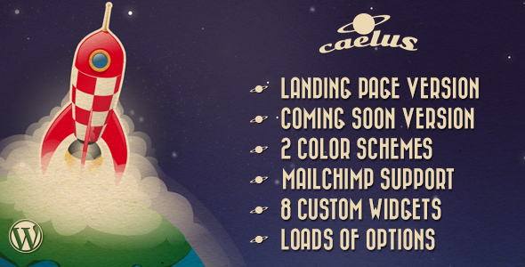 Caelus - App Landing & Coming Soon WP Theme - Software Technology