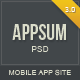 Appsum - OnePage Mobile APP PSD Template - ThemeForest Item for Sale