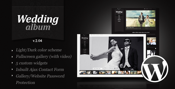 Wedding Album Premium Wordpress Theme - Photography Creative