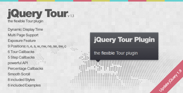 jQuery Tour - the flexible Tour plugin - CodeCanyon Item for Sale