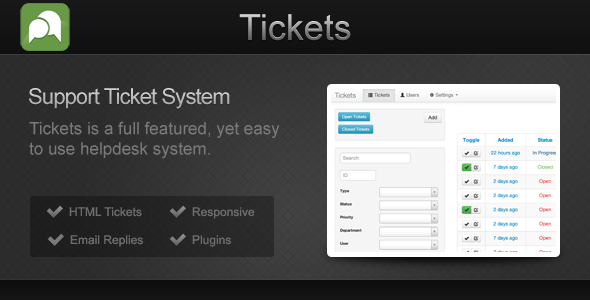 Tickets - CodeCanyon Item for Sale