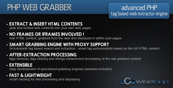 PHP Web Grabber - CodeCanyon Item for Sale