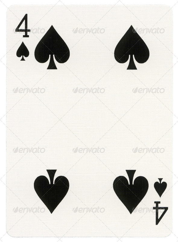 Playing Card - Four of Spades