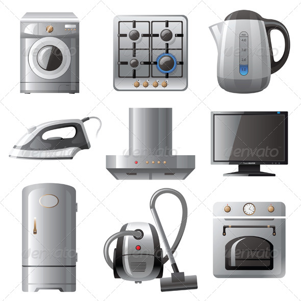 Vectors - Household Appliances | GraphicRiver