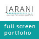 Jarani - Creative Full Screen Portfolio - ThemeForest Item for Sale