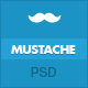 Mustache -Professional vCard Resume PSD - ThemeForest Item for Sale