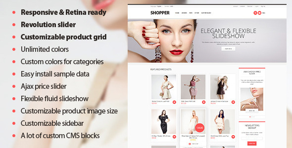 Shopper - Magento Theme, Responsive & Retina Ready - Magento eCommerce