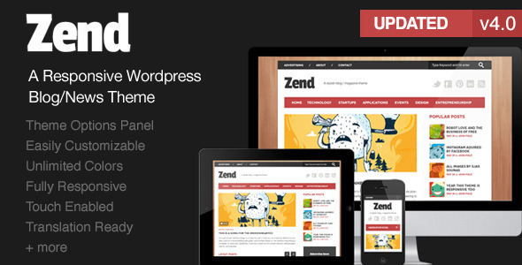 Zend - Responsive Blog/Magazine Wordpress theme - Blog / Magazine WordPress