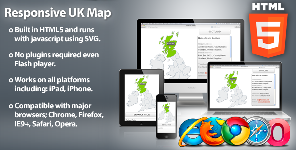Responsive UK Map - HTML5