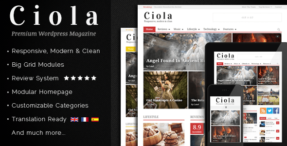 Ciola - Premium Responsive WordPress Magazine