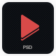 Media Data: Media Player PSD - ThemeForest Item for Sale