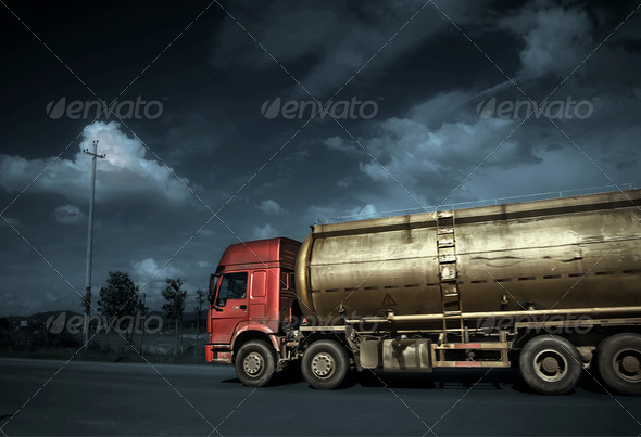 Tanker on the road, very good material.
