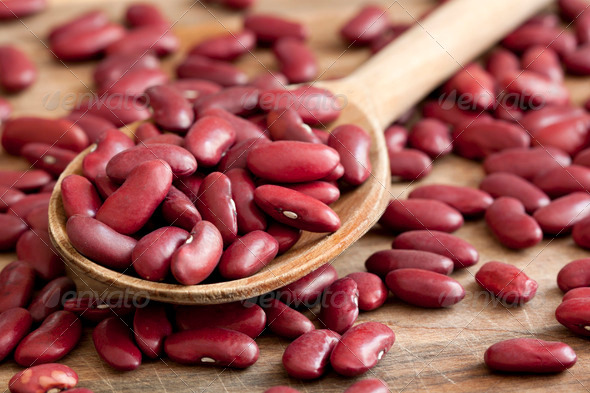 Dried red beans.