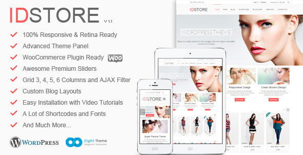 IDStore - Responsive Multi-Purpose Ecommerce Theme - WooCommerce eCommerce