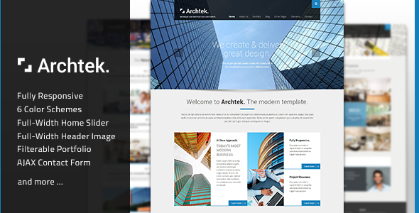 Archtek - Responsive Modern HTML Template (Business)