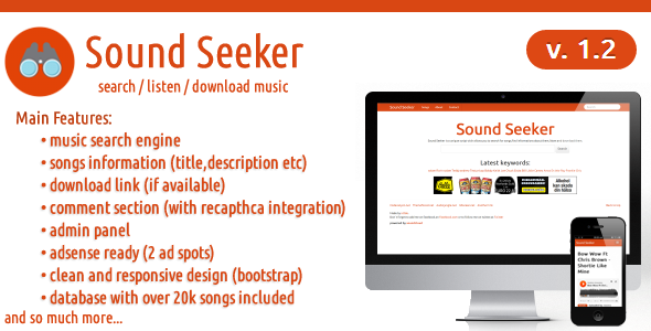 SoundSeeker - Music Search Engine - CodeCanyon Item for Sale