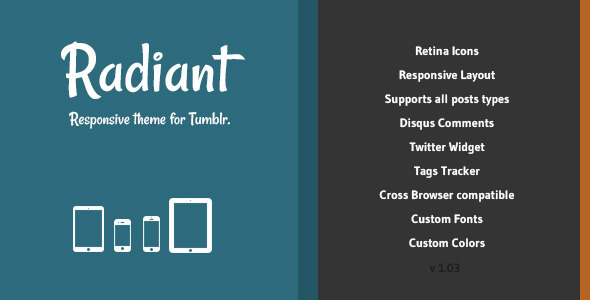 Radiant - Responsive Theme for Tumblr - Blog Tumblr