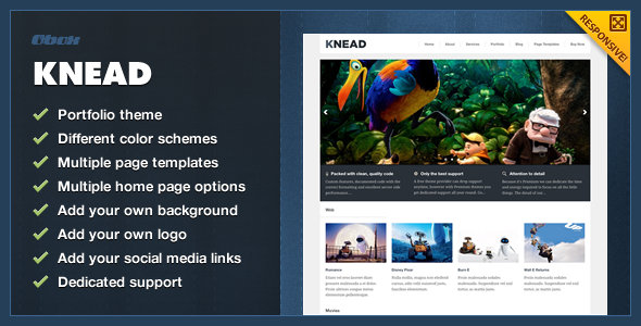 Knead - Responsive Portfolio WordPress Theme - Creative WordPress