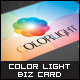 Color Light Business Card - GraphicRiver Item for Sale