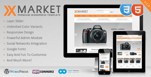 XMarket - Responsive WordPress E-Commerce Theme - eCommerce WordPress