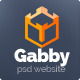 Gabby - PSD website. Desktop and Mobile version - ThemeForest Item for Sale