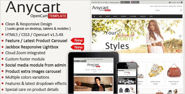 Anycart - Elegant and responsive OpenCart theme - OpenCart eCommerce