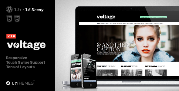 Voltage Creative Responsive WordPress Theme - Portfolio Creative