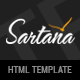 Sartana Responsive Portfolio Template - ThemeForest Item for Sale