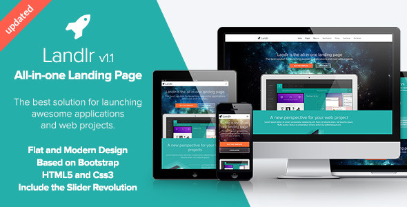 Landlr - The All-in-One Landing Page - Bootstrap (Marketing)