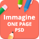 Immagine - Illustrated One Page PSD Template - ThemeForest Item for Sale