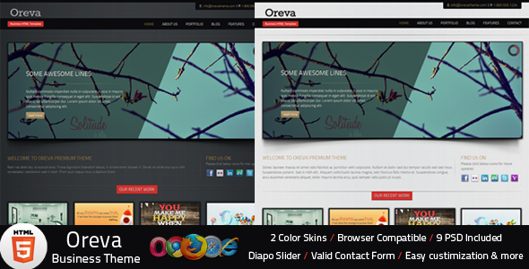 Oreva Business HTML5 Template - Business Corporate